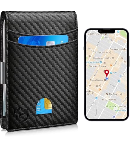 Amazon.com: SMART CC Men Wallet with Tracker Work with iOS&Android